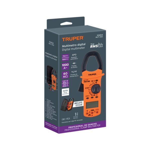 MUT-202+E1 Multímetro para mantenimiento industrial con gancho